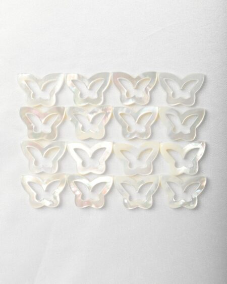 White MOP Butterfly