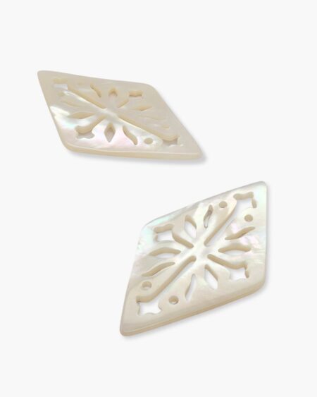 Rhombic Filigree, White MOP