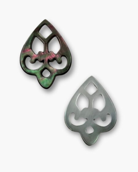 Spade Filigree, Black MOP