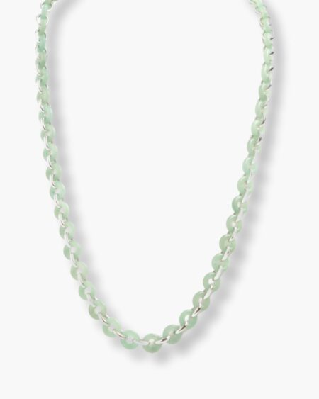 Round Hollow Long Loop Necklace