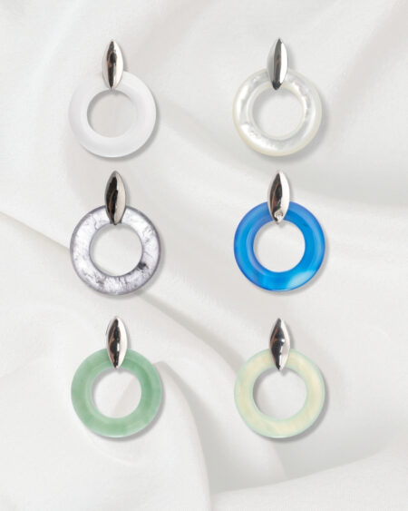 Silver Donut Pendant