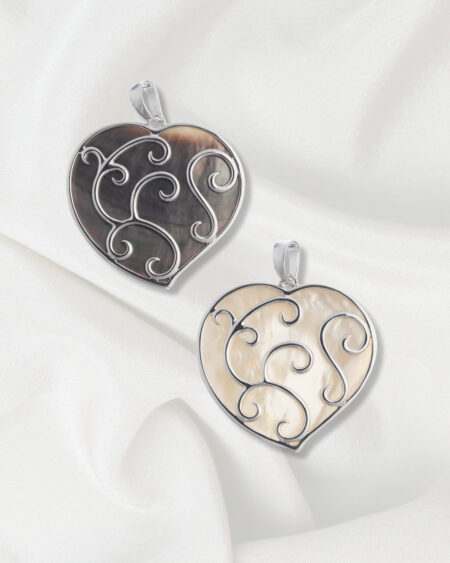 Heart Shape Sterling Silver Pendant