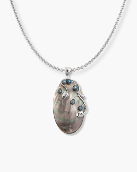 Silver Oval Pendant