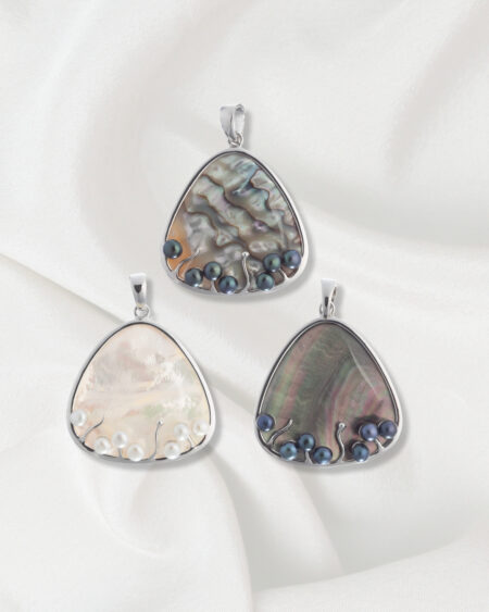 Triangle With Pearls Pendant