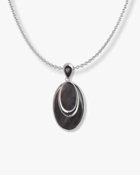 Oval Silver Pendant