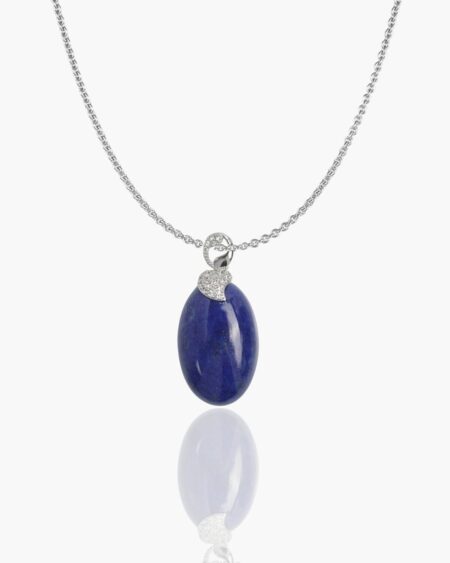 Lapis Seed Cabochon Pendant
