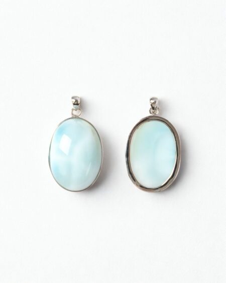 Oval Larimar Pendant
