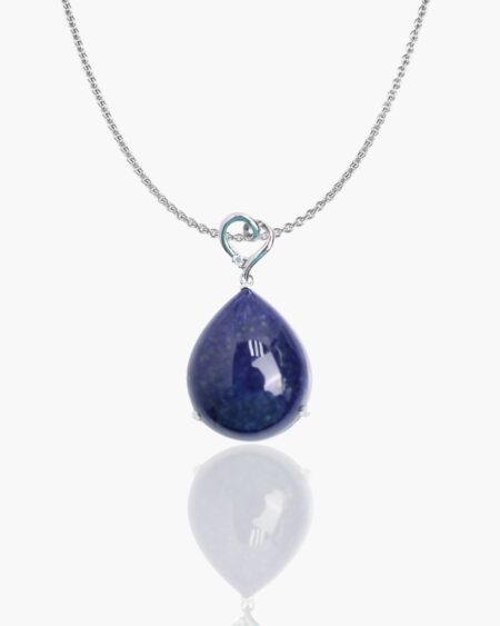 Water Drop with Heart Pendant