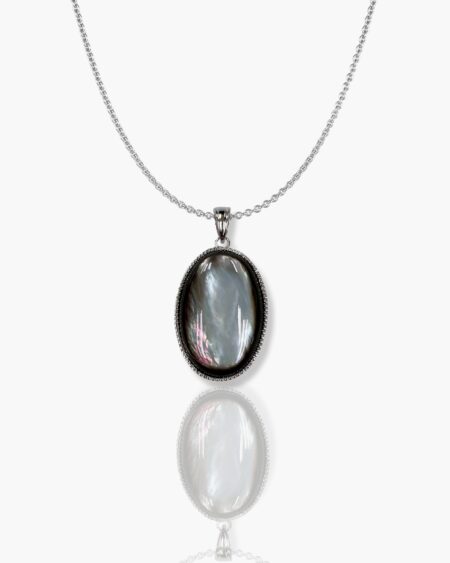 Sterling Silver Oval Pendant