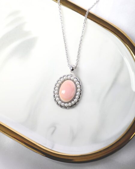 Queen Conch Shell with Pearls Pendant