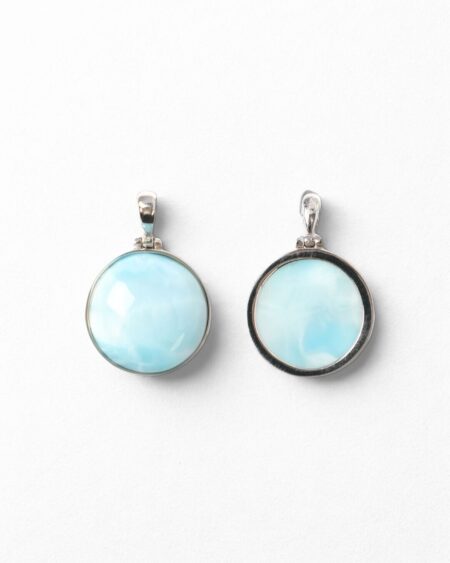 Larimar Round Pendant