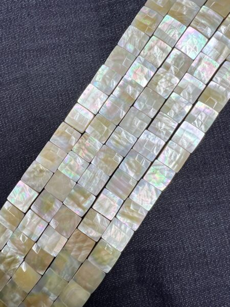 Faceted Square Bead Strand