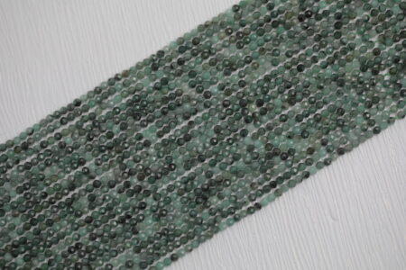 Emerald Round Beads (Faceted) Strand