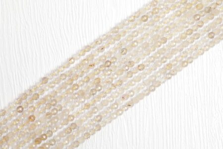 Gold Rutilated Quartz (Faceted) Strand