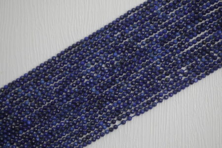 Lapis Lazuli Round Beads (Faceted) Strand