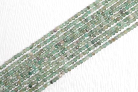 Anyolite Round Beads (Faceted) Strand