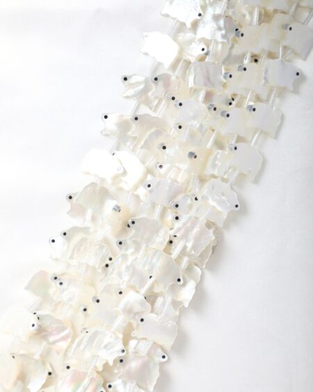 White Mother of Pearl Mini Lambs