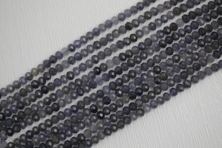 Cordierite / Iolite Rondelle (Faceted) Strand
