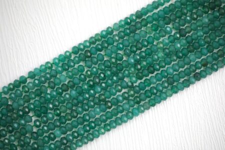 Green Aventurine Rondelle (Faceted) Strand
