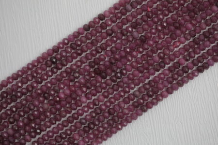Ruby Rondelle (Faceted) Strand