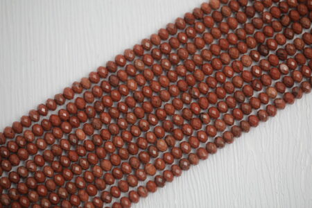 Red Jasper Rondelle (Faceted) Strand