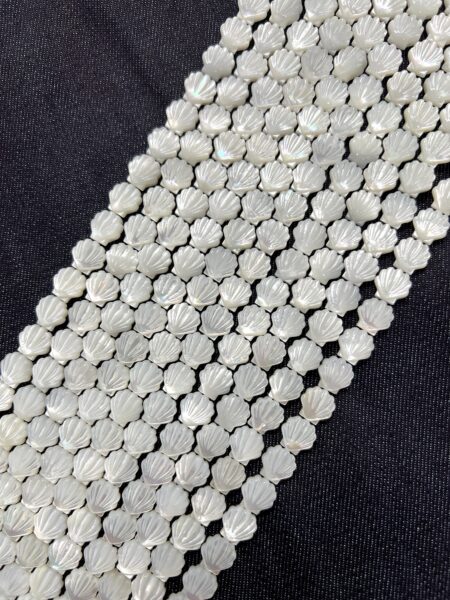 Carved Shell Bead Strand