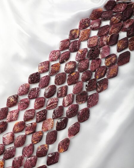 Purple Spiny Oyster Rhombus Shaped Bead