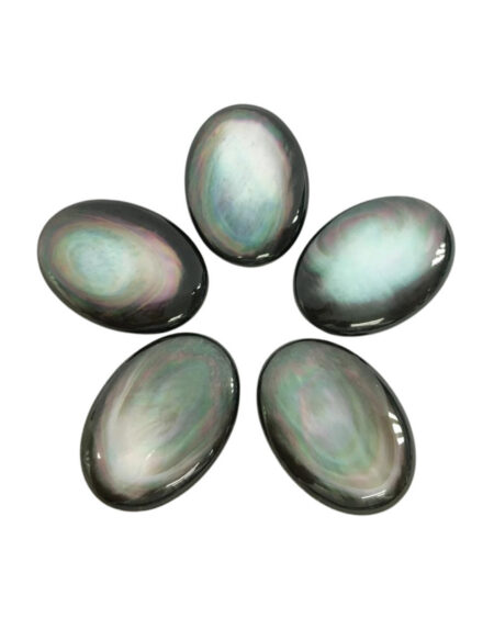 Black Mother of Pearl Oval Cabochon
